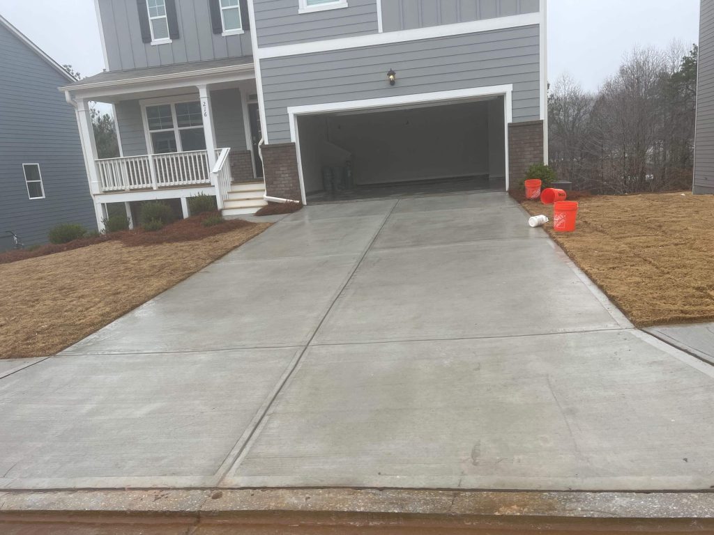 driveway pressure cleaning - after